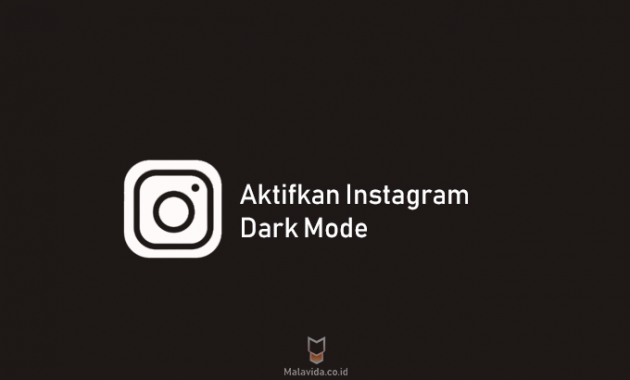 aktifkan instagram dark mode