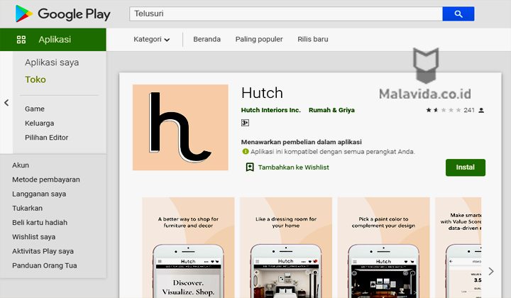 Aplikasi Desain Rumah - Hutch