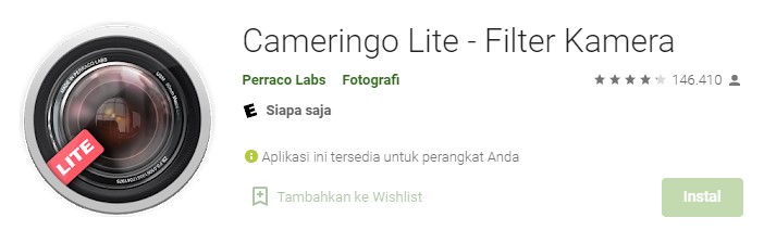 Cameringo Lite and Plus Filters Camera
